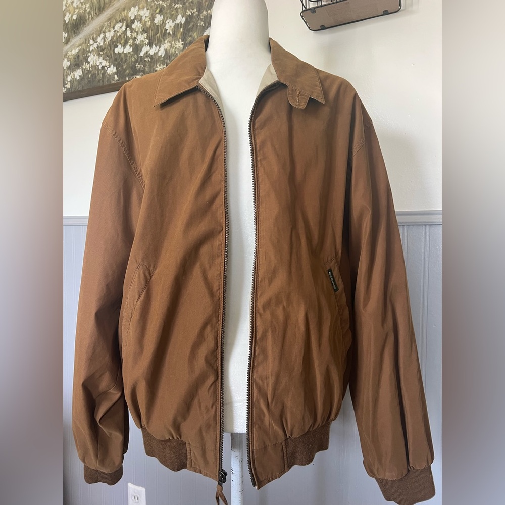 Weatherproof Men’s Suede Feel Bomber Jacket / Size: Medium